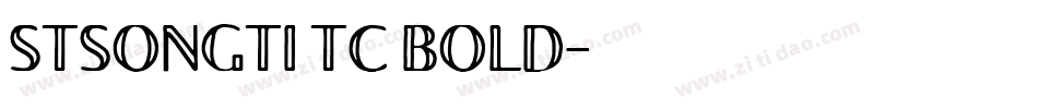 STSONGTI TC BOLD字体转换